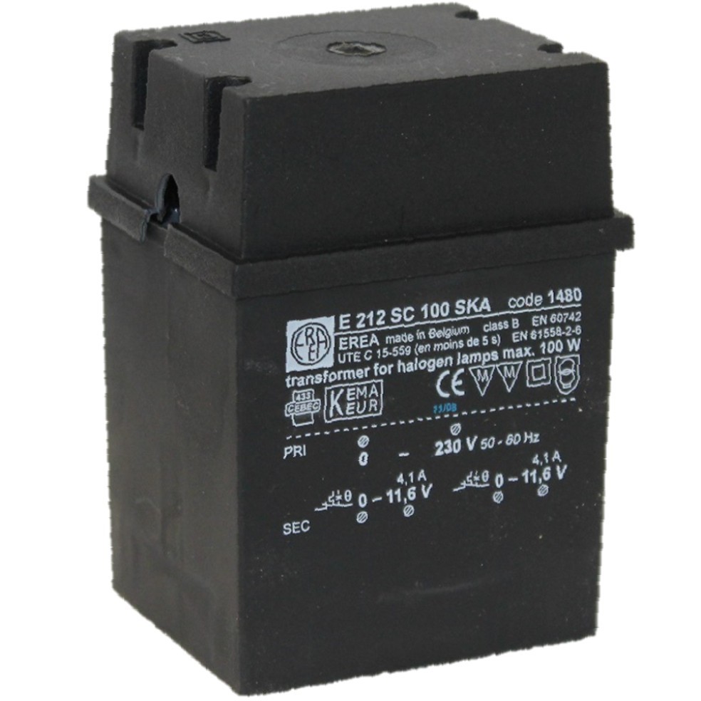 EREA - 1f Transfo verlichting 230V//12V 100W - E 212SC100 SKA