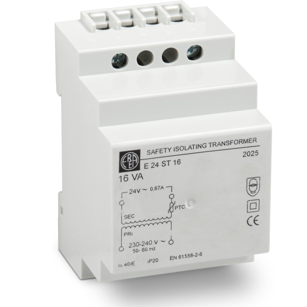 EREA - Tfo modulaire Up 0 230V Usec 0 24V 16VA - E 24ST16