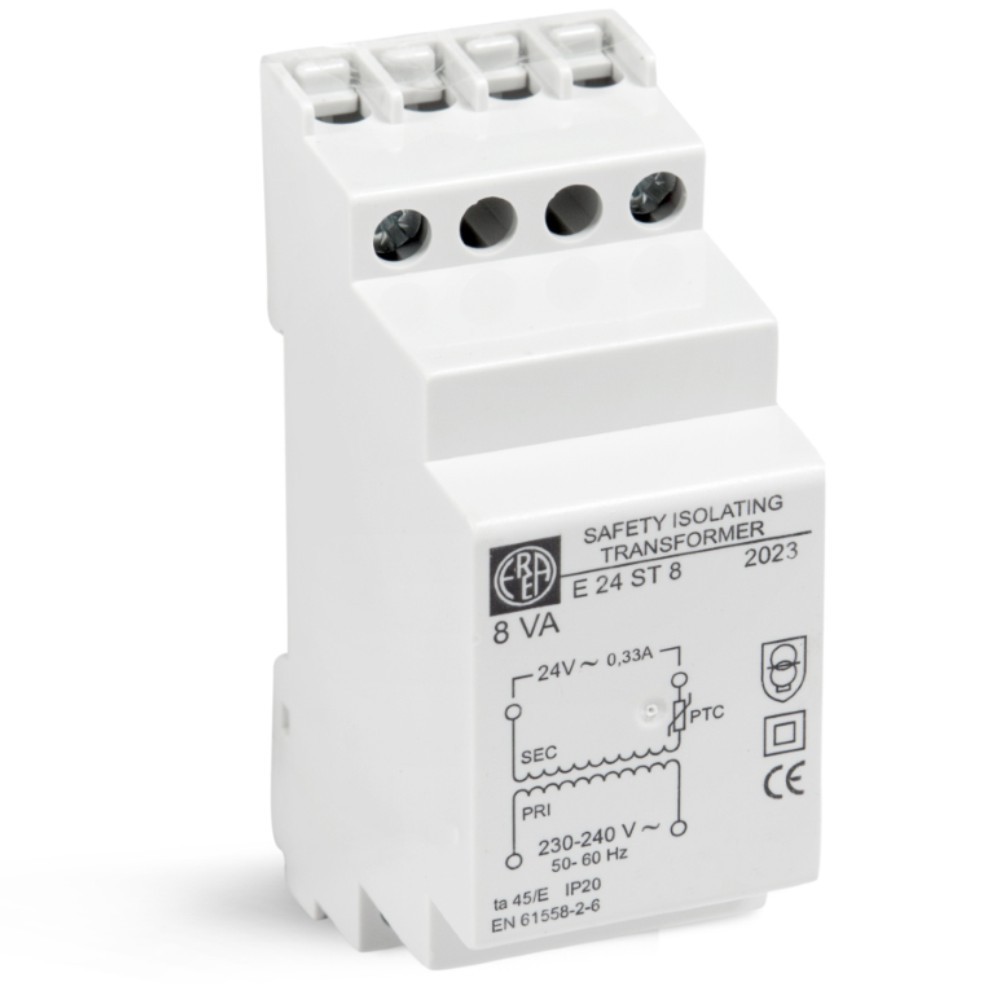 EREA - Tfo modulaire Up 0 230V Usec 0 24V 8VA - E 24ST8