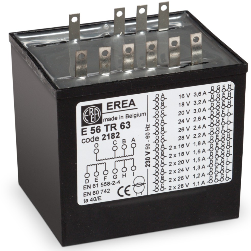 EREA - Bescherm.tfo 230V/Us Multi voltage 63VA - E 56TR63