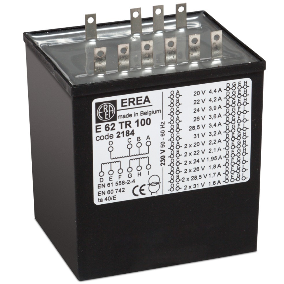 EREA - Bescherm.tfo 230V/Us Multi voltage 100VA - E 62TR100