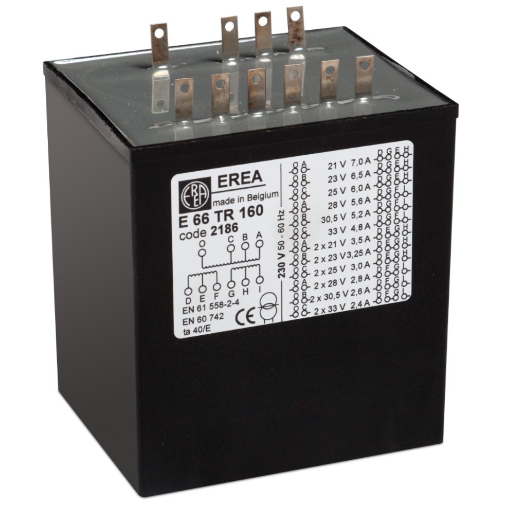 EREA - Bescherm.tfo 230V/Us Multi voltage 160VA - E 66TR160
