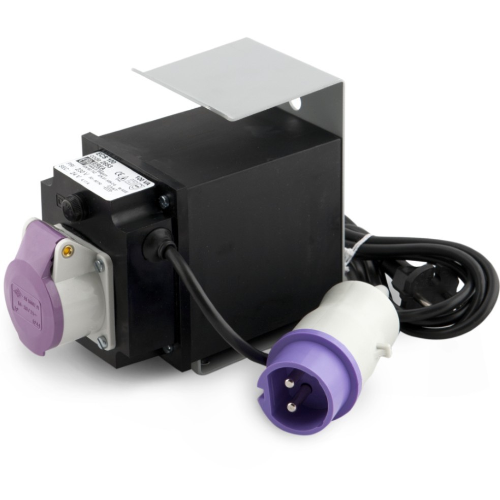 EREA - Draagbare tfo IP44 230V//24V +Fuse 100VA - ECS 100