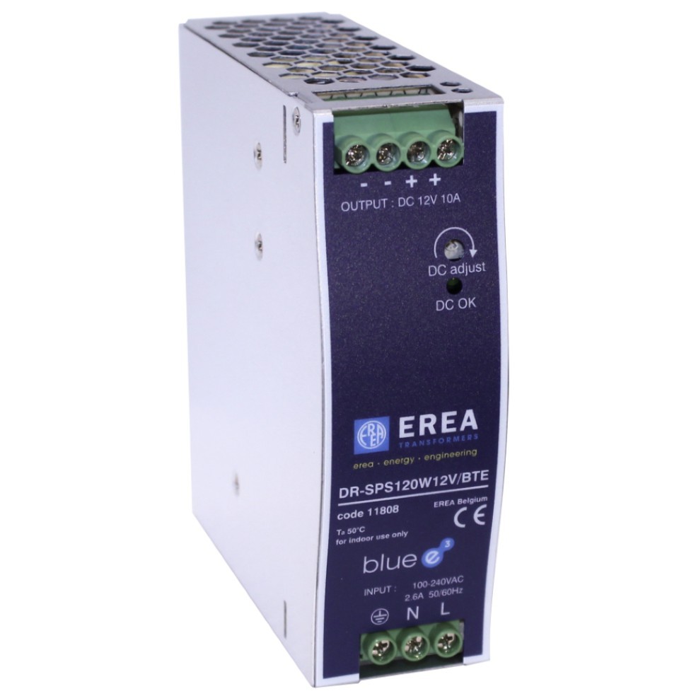 EREA - Geschakeldevoed "E" 88 264VAC//12VDC10A - DR-SPS120W12V/BTE