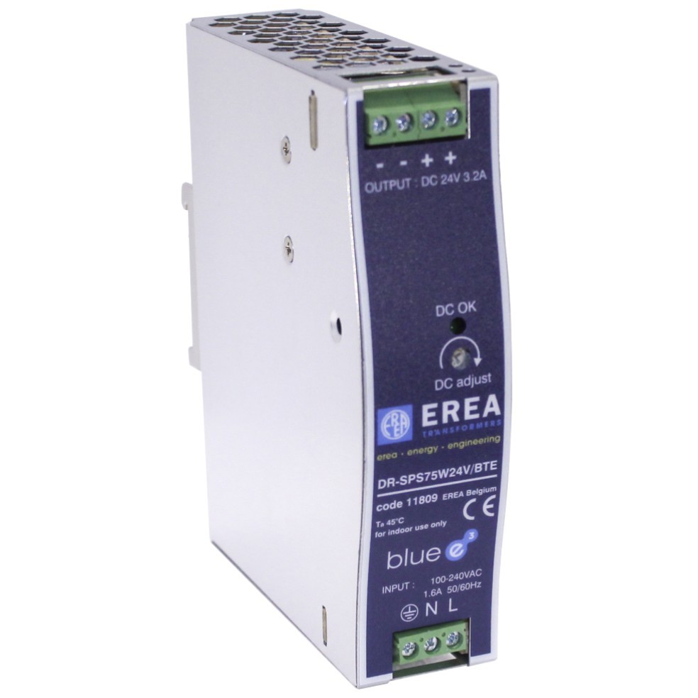 EREA - Geschakeldevoed "E" 85 264VAC12VDC6,3A - DR-SPS75W12V/BTE
