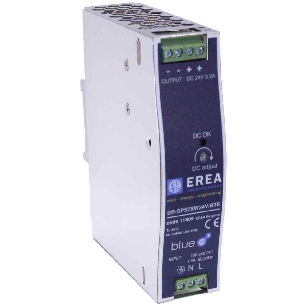 EREA - Geschakeldevoed "E" 85 264VAC24VDC3,2A - DR-SPS75W24V/BTE