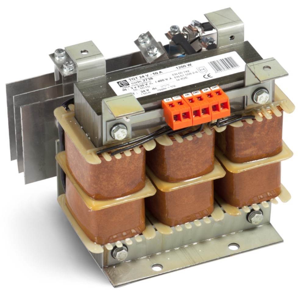 EREA - Gelijkrichter 3x0 230 400VAC//24VDC 50A - TGT24V-50A