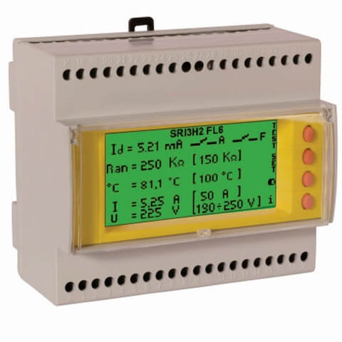 DOSSENA - Isolatiebewakingsrelais voor med. toep. - SRI3/H2-INJ-RS485