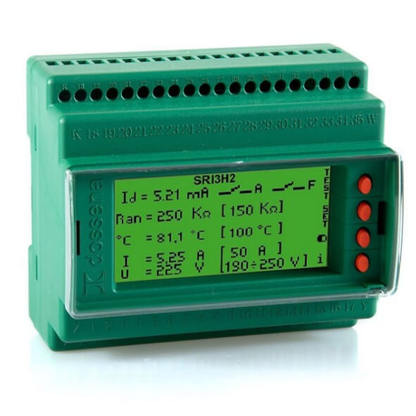 DOSSENA - Isolatiebewakingsrelais voor med. toep. - SRI3/H2-RS485