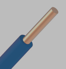 Kabel - H07V U 2,5mm² 750V Eca blauw 100m - CPRLH07ZU2.5BC