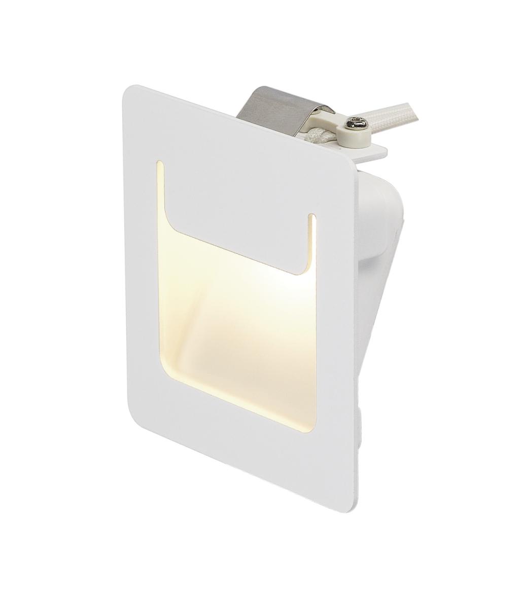 SLV - DOWNUNDER PURE, inbouw armatuur, vierkant, wit, 3,5 W LED - 151950