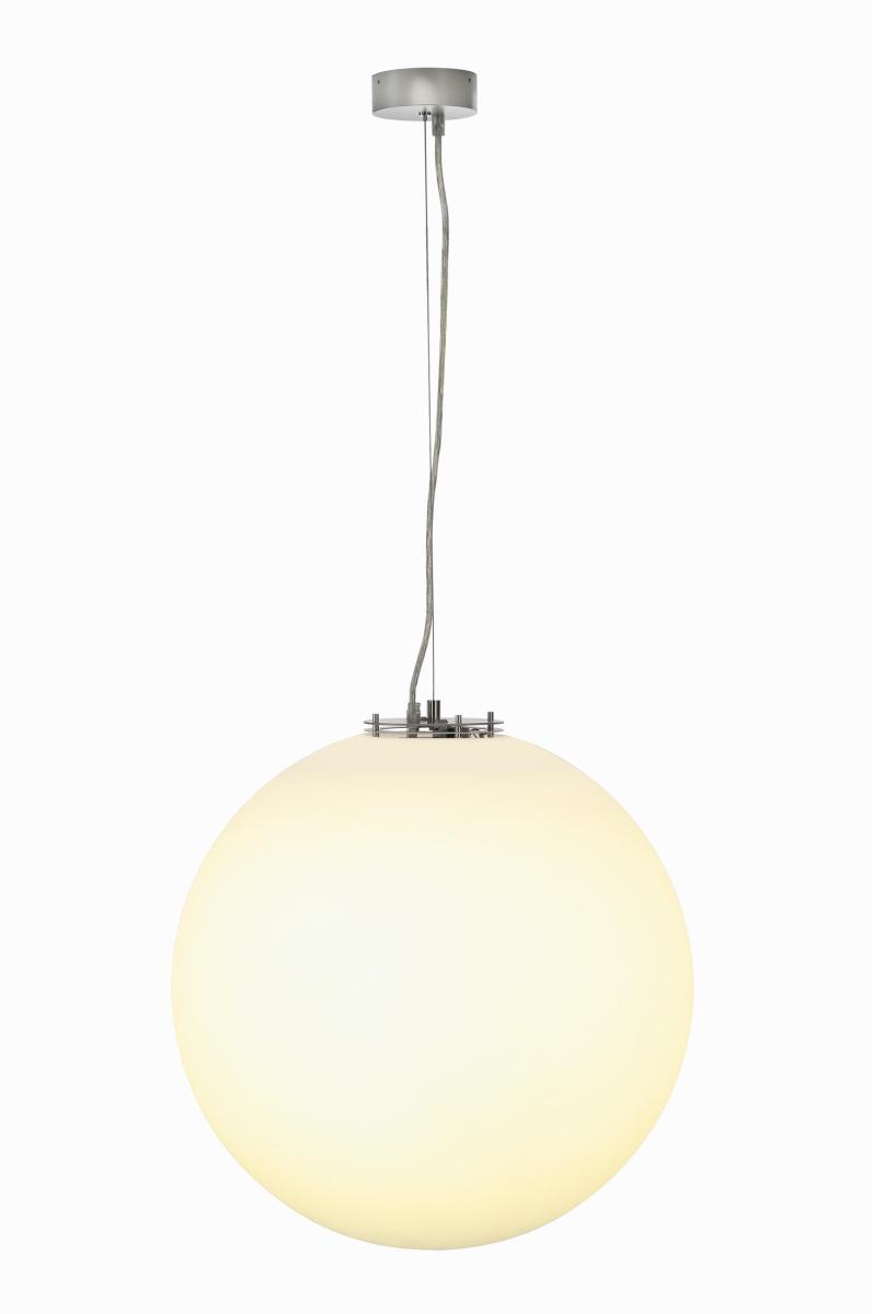 SLV - ROTOBALL E27 pendel, zilvergrijs / wit, Energy Saver, max. - 165400