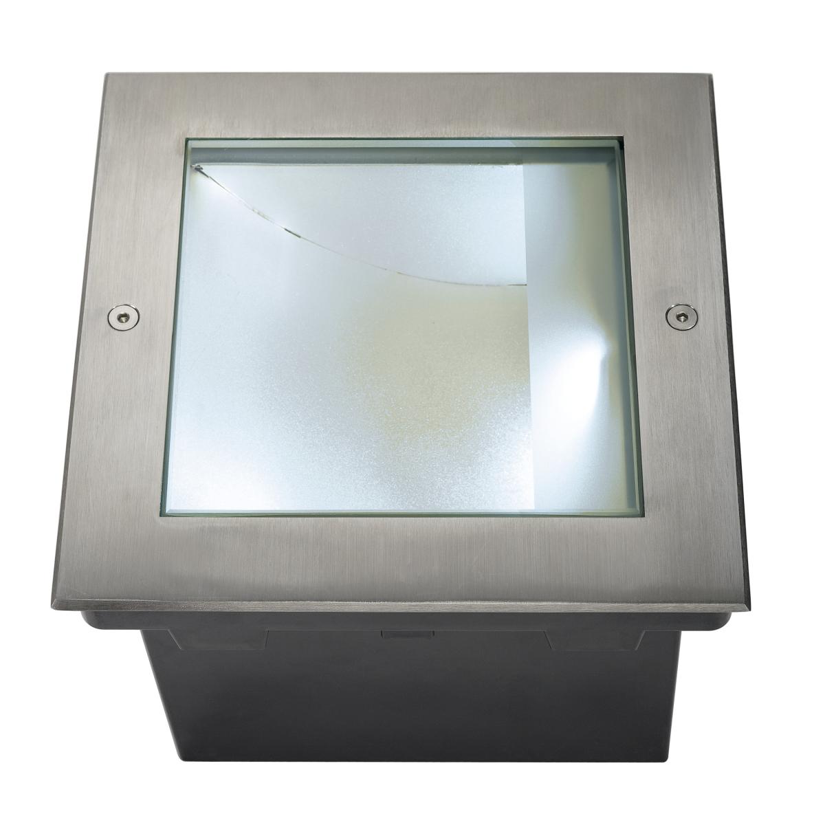 SLV - DASAR 255 LED SQUARE inbouw grondspot asymmetrisch, inox - 229381