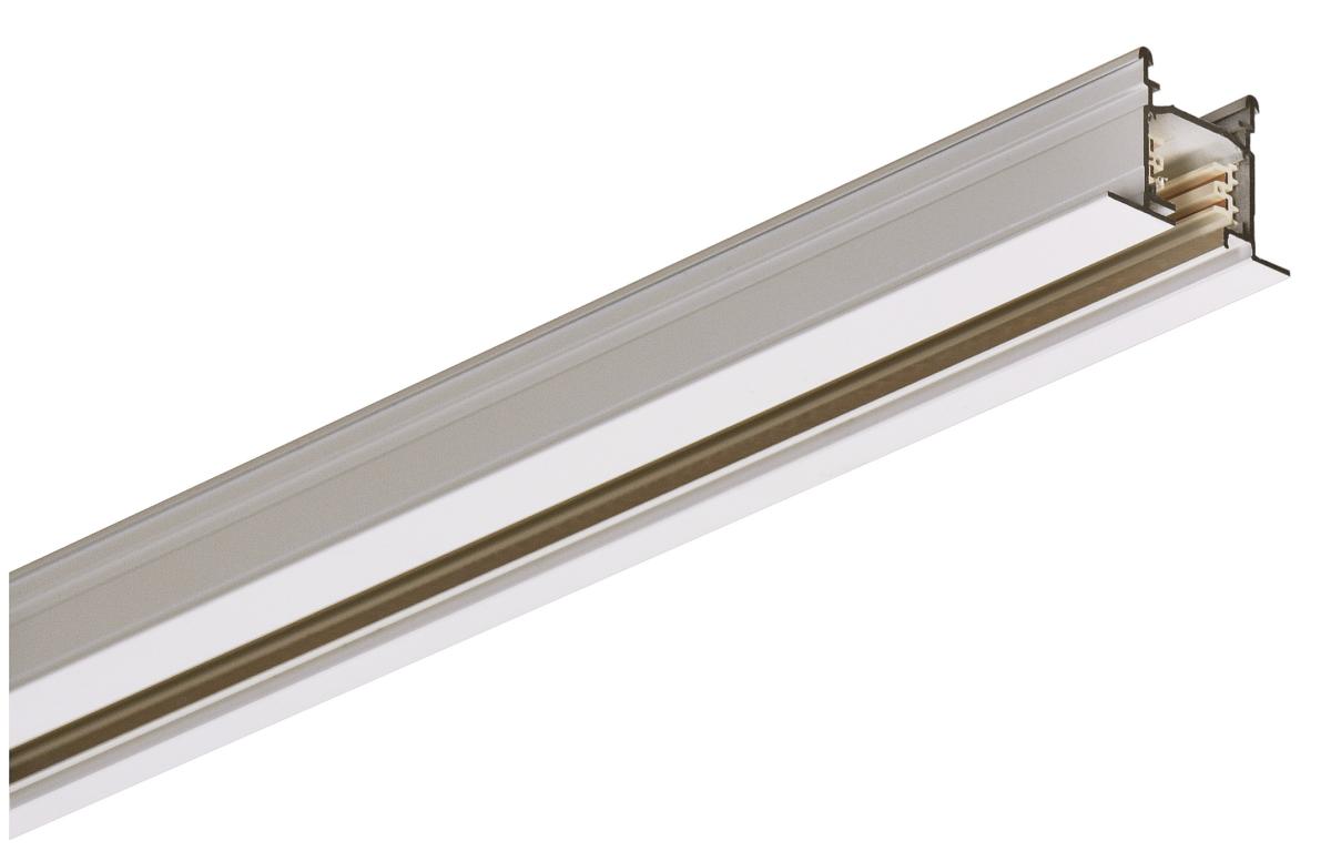 SLV - EUTRAC 3 fase inbouwrail, verkeerswit, 2 m - 1001531