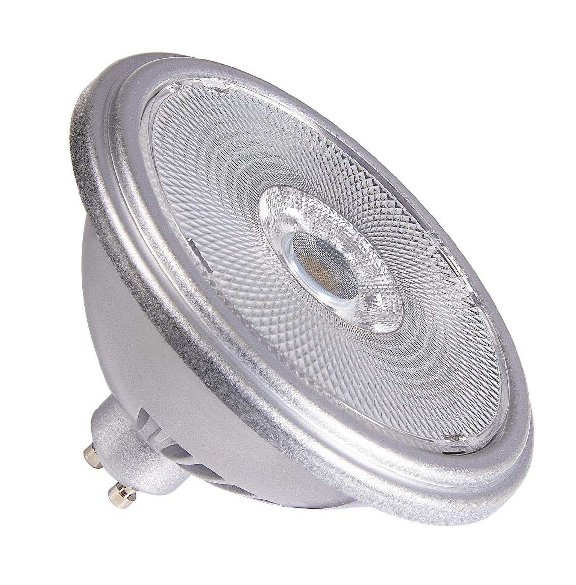 SLV - QPAR111 GU10, led armatuur zilver 12,5 W 2700 K CRI 90 30° - 1005276