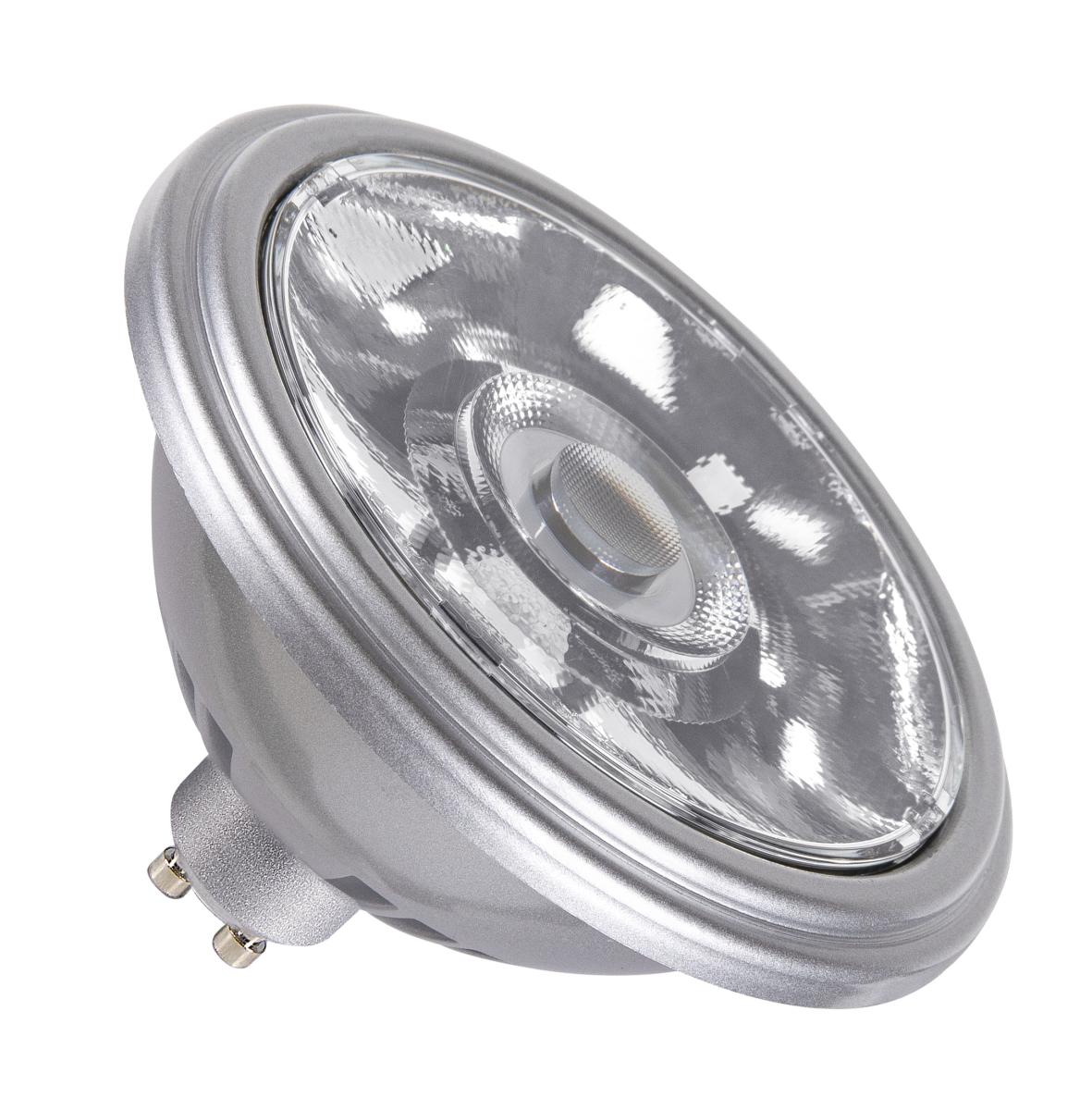 SLV - QPAR111 GU10, led armatuur zilver 12,5 W 3000 K CRI 90 10° - 1005278