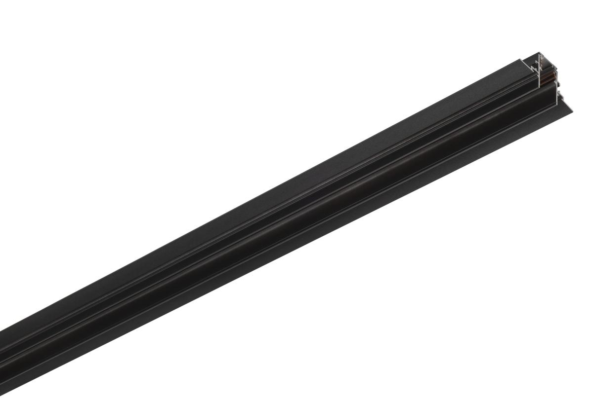 SLV - 2 m inbouwrail, 48V TRACK, zwart, DALI - 1006559