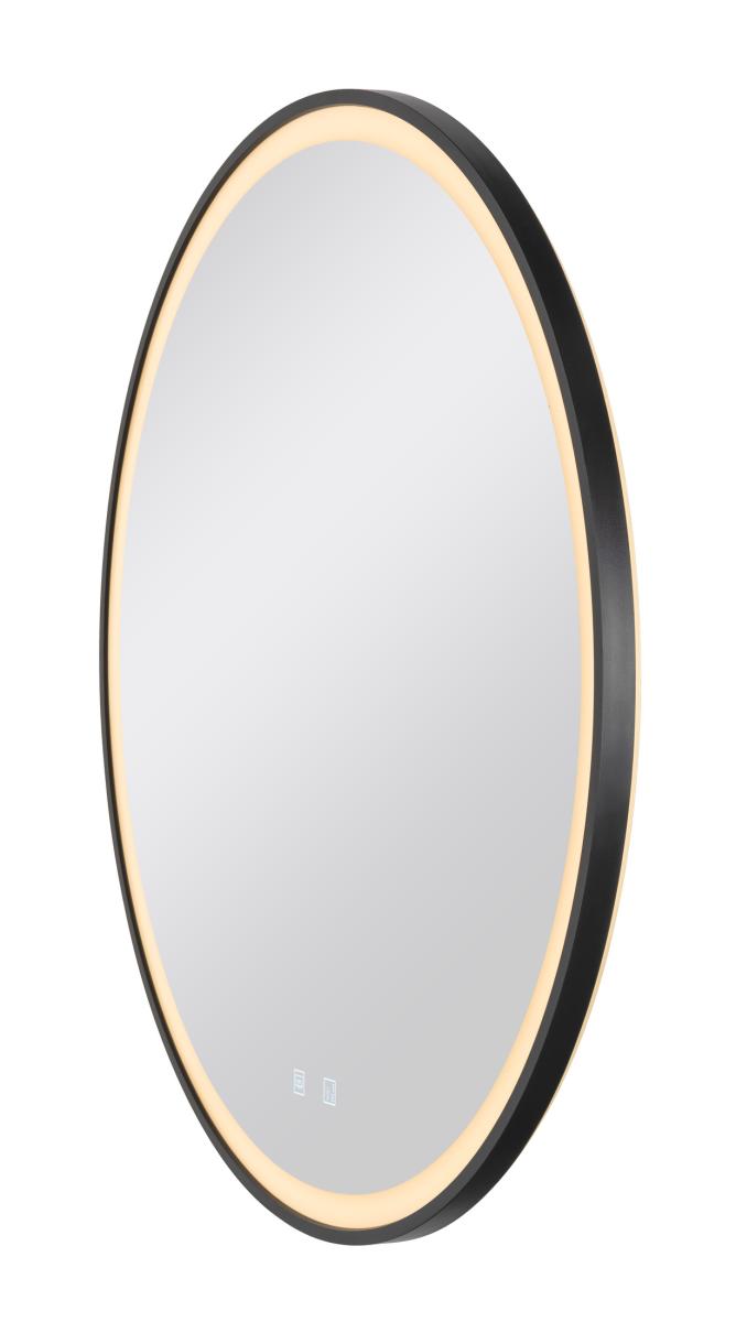 SLV - TRUKKO 80 spiegel Ø 80 cm, chroom, zwarte rand - 1007202