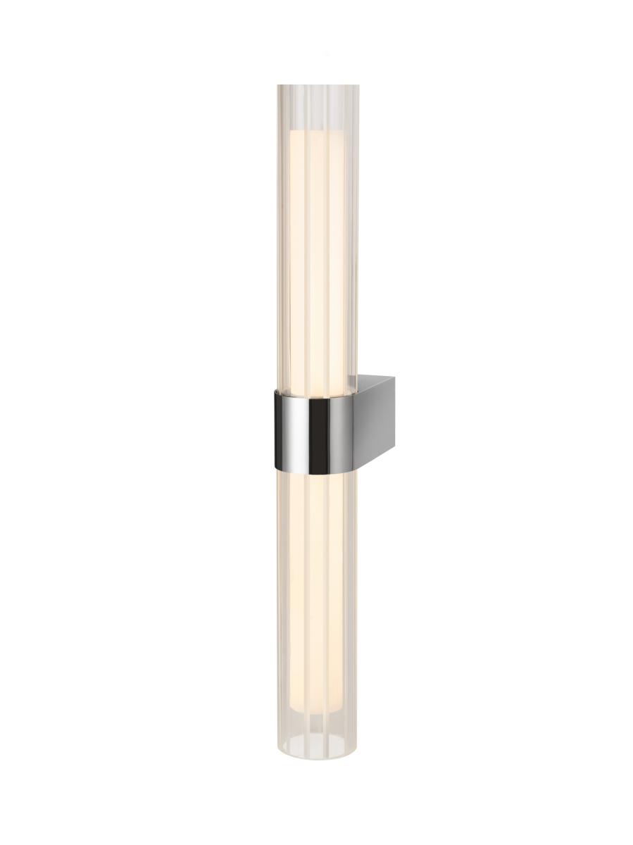 SLV - LYGANT double, wandopbouwarmatuur, 3000 K, 11 W, chroom - 1007619