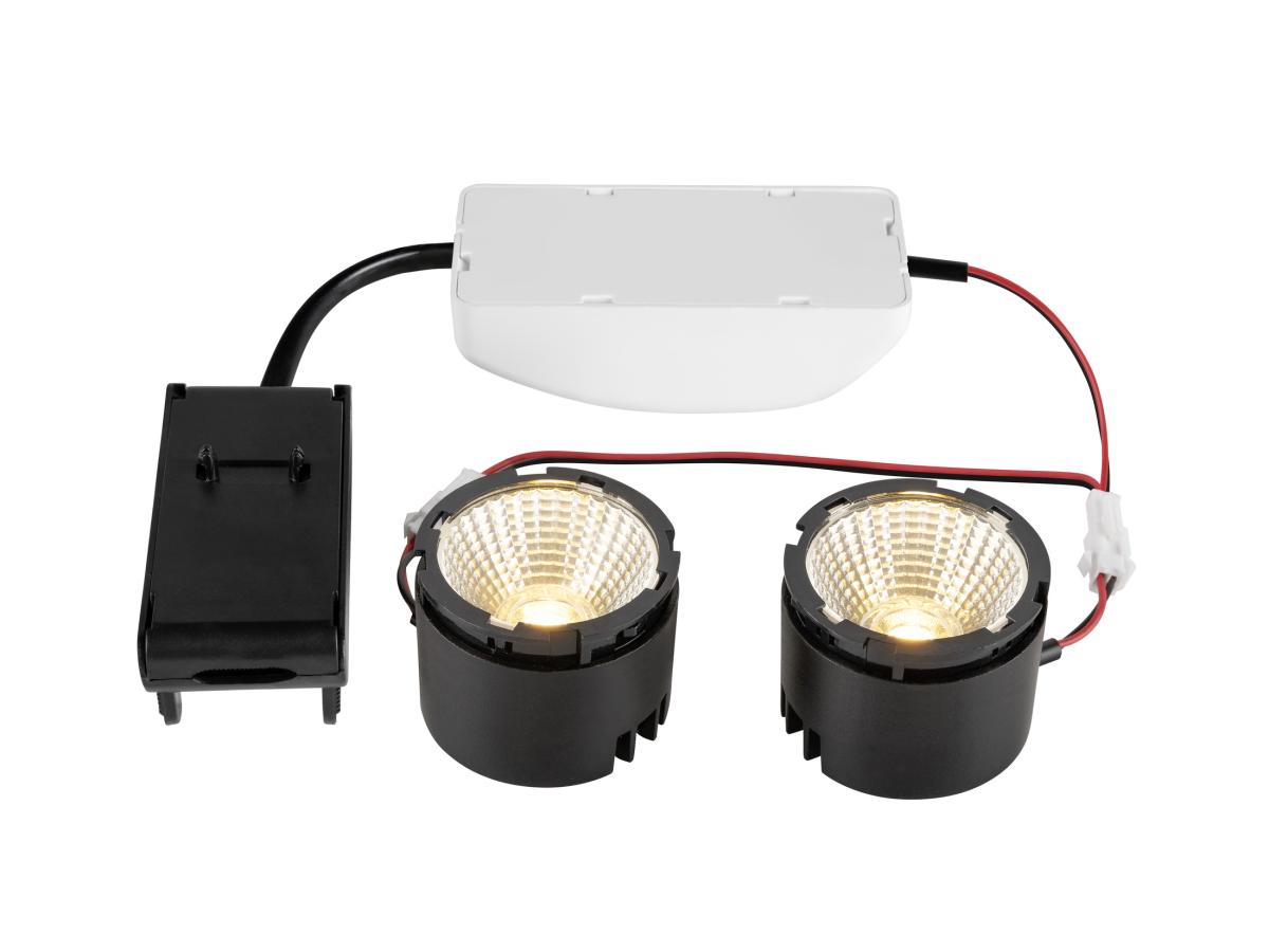 SLV - NEW TRIA® 155, DOUBLE ledmodule, 3000 K, 38°, PHASE, zwart - 1008006