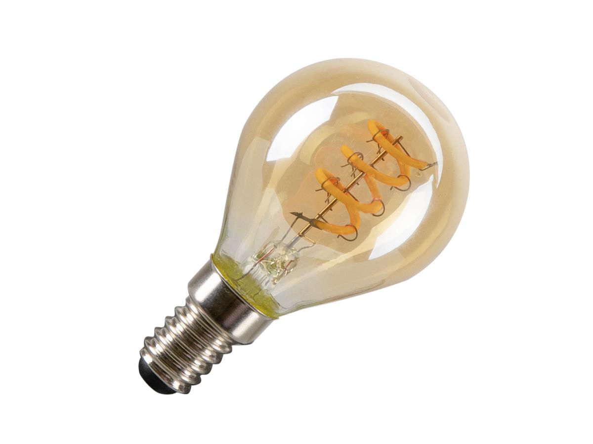 SLV - LED G45, ledarmatuur, goud, E14, PHASE, 2 W, 2200 K - 1008650