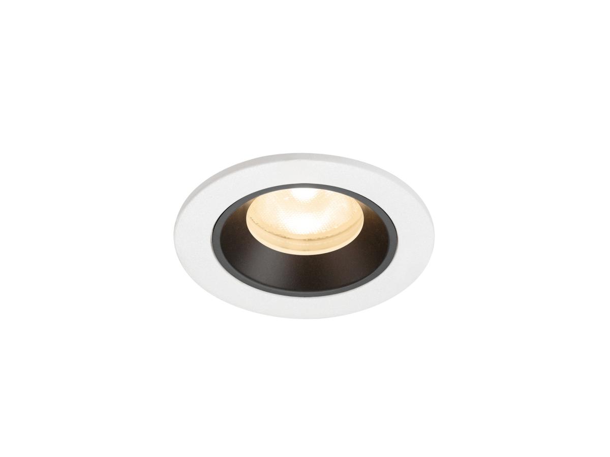SLV - NUMINOS® XS, plafondinbouwarmatuur wit/zwart 2700 K 55° - 1009286