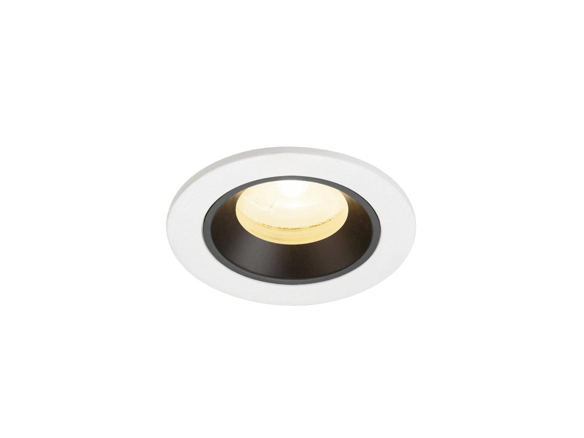 SLV - NUMINOS® XS, plafondinbouwarmatuur wit/zwart 3000 K 20° - 1009298