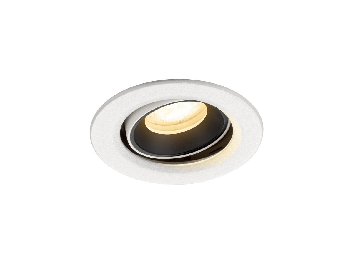 SLV - NUMINOS® MOVE XS, plafondinbouwarmatuur wit/zwart 3000 K 55° - 1009358