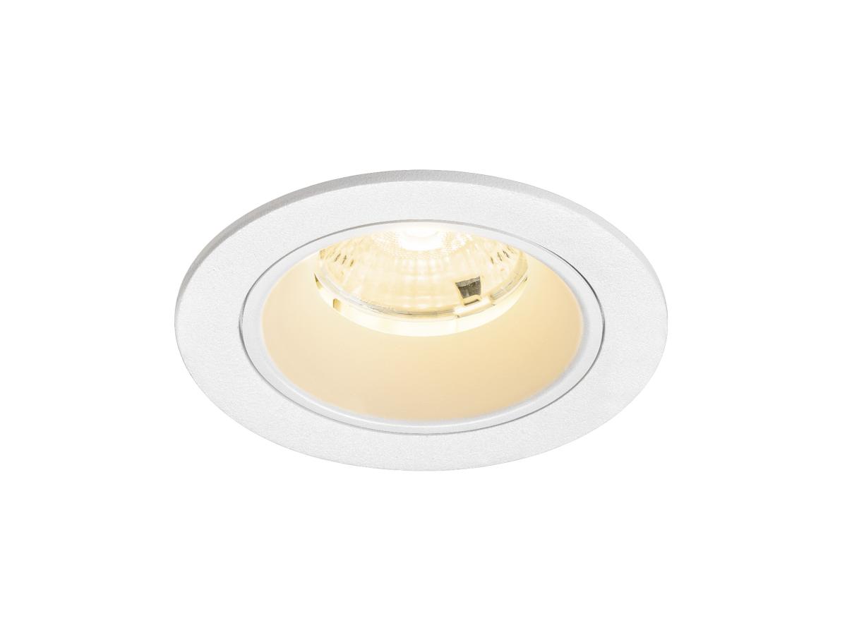 SLV - NUMINOS® S, plafondinbouwarmatuur 3000K, 55°, IP20, rond - 1009467