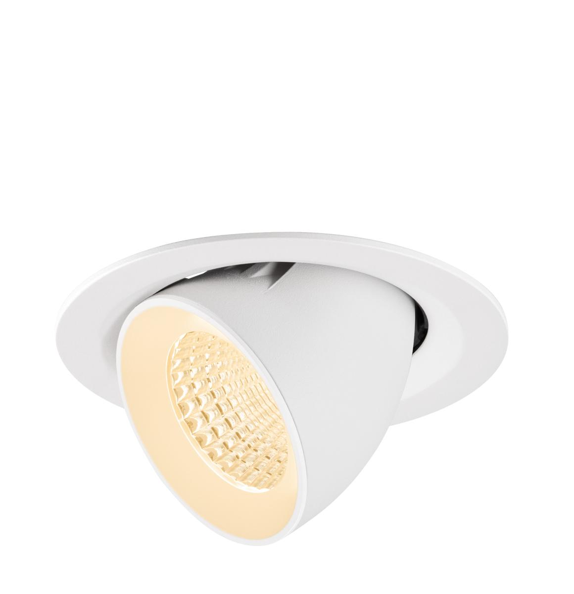 SLV - NUMINOS® GIMBLE M, plafondinbouwarmatuur, 2700K, 55°, wit - 1009557