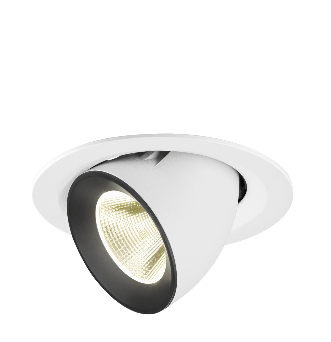 SLV - NUMINOS® GIMBLE M, plafondinbouwarmatuur wit/zwart 4000 K - 1009586