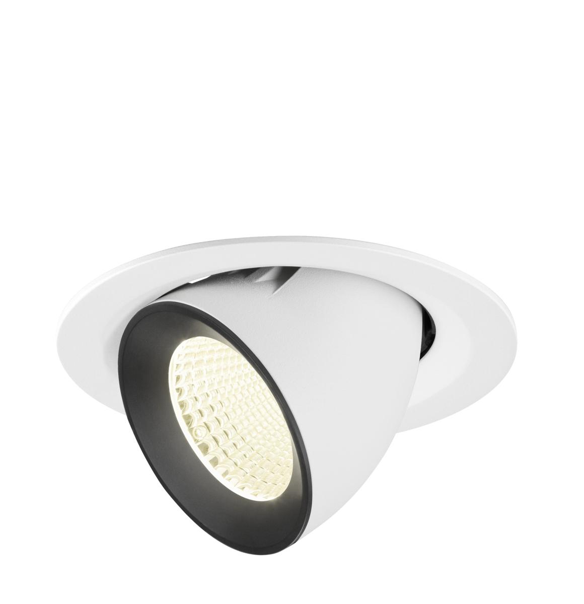 SLV - NUMINOS® GIMBLE M, plafondinbouwarmatuur wit/zwart 4000 K - 1009589