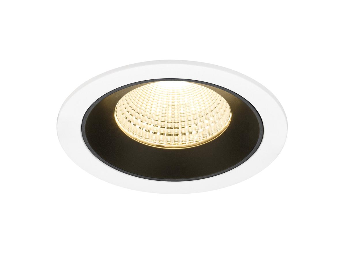 SLV - NUMINOS® L, plafondinbouwarmatuur wit/zwart 3000 K 55° - 1009789
