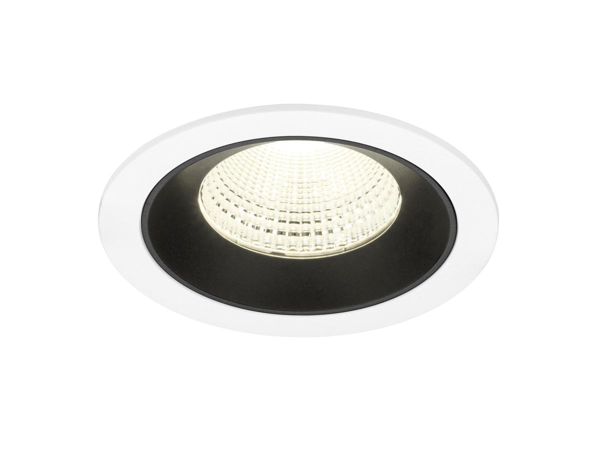 SLV - NUMINOS® L, plafondinbouwarmatuur wit/zwart 4000 K 55° - 1009807