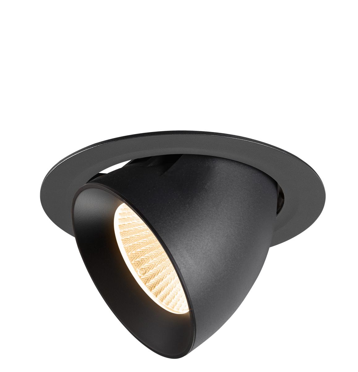 SLV - NUMINOS® GIMBLE XL, plafondinbouwarmatuur, 2700K, 40°, zwart - 1009867