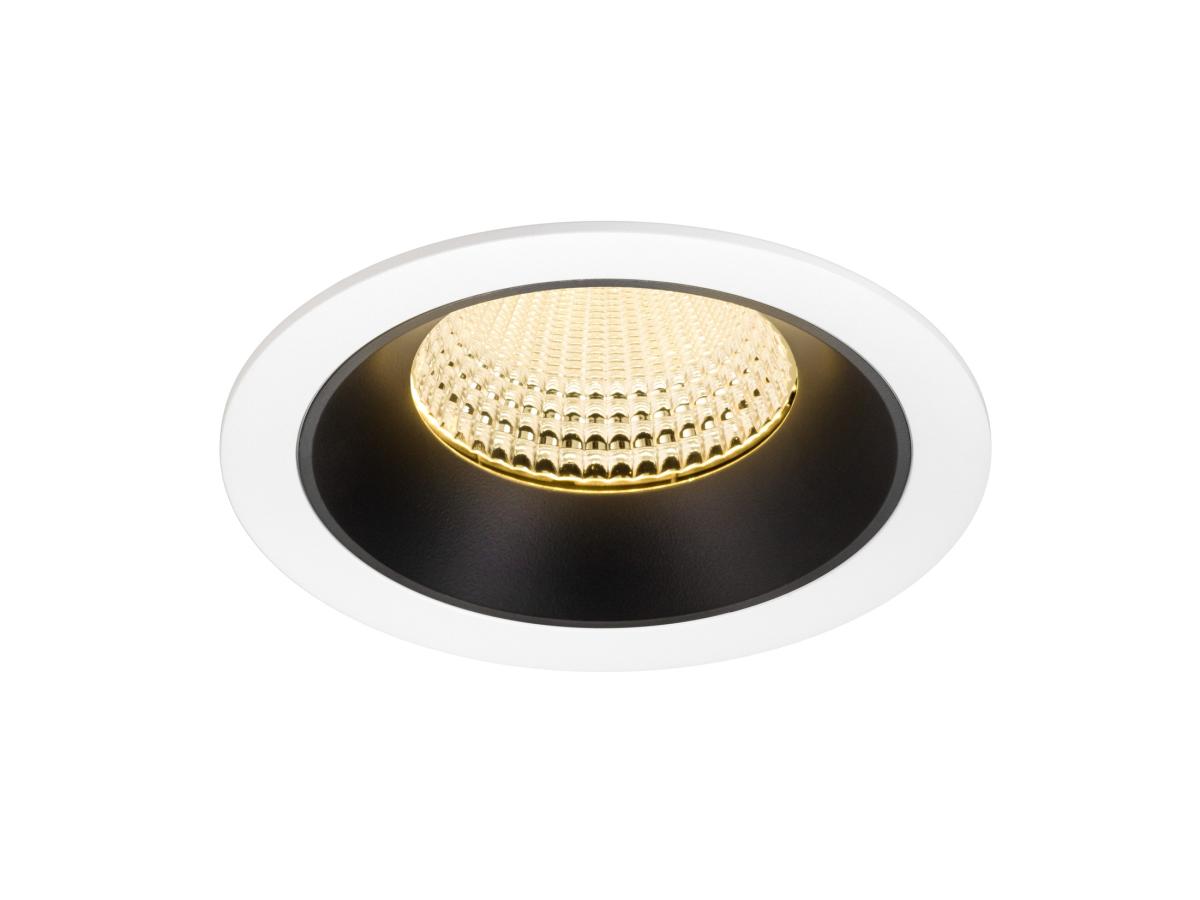 SLV - NUMINOS® XL, plafondinbouwarmatuur wit/zwart 3000 K 55° - 1009951