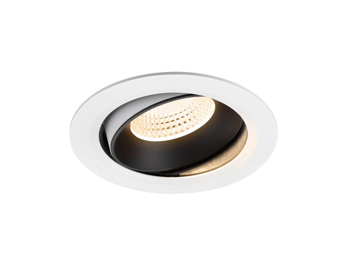 SLV - NUMINOS® MOVE XL, plafondinbouwarmatuur wit/zwart 2700 K 55° - 1009987