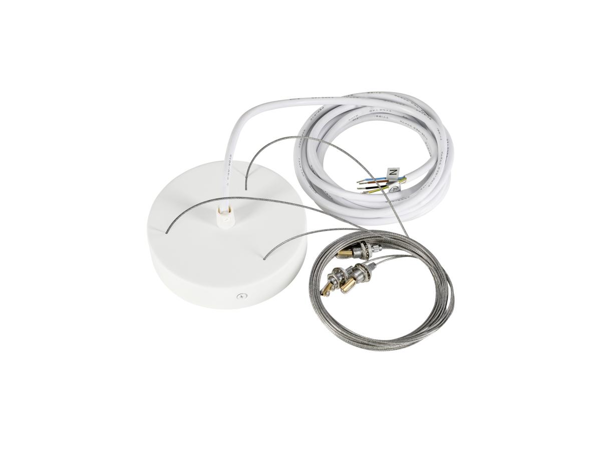SLV - MEDO 2 OPHANGSET, 5 m hanglengte, Centraal, wit - 1011782