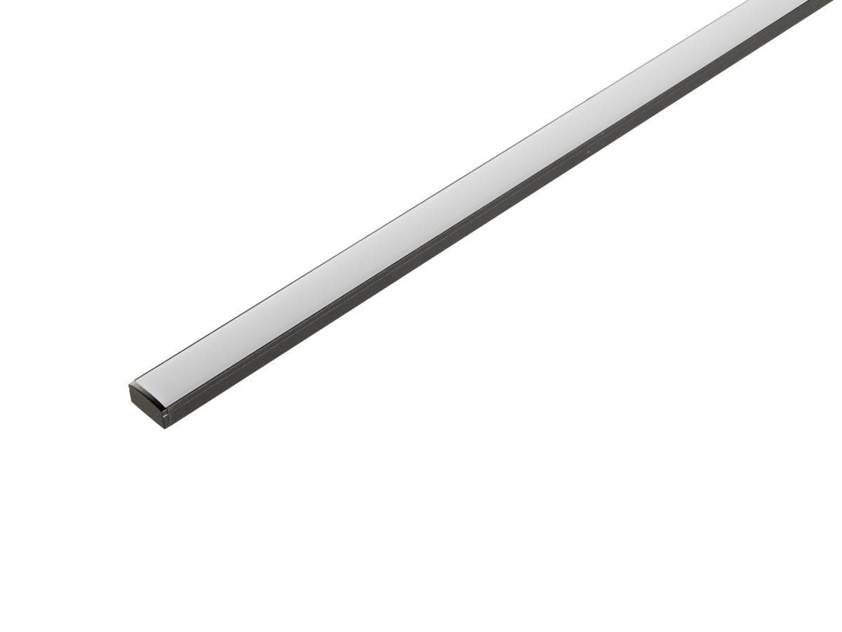 SLV - LEDSTRIP PROFIEL OPBOUW PLAT, S, zwart - 1012336