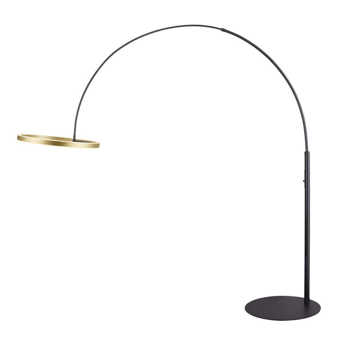 SLV - ONE BOW FL, staand armatuur zwart/messing 20 W 1200/1200 lm - 1006350