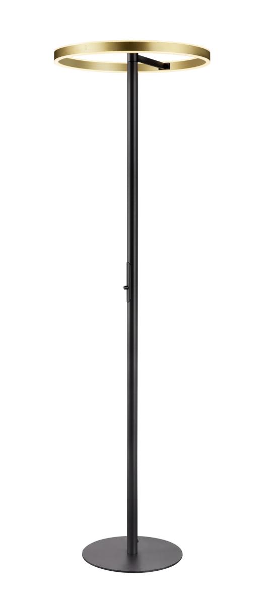 SLV - ONE STRAIGHT FL, staand armatuur zwart/messing 20 W 1200/120 - 1006353