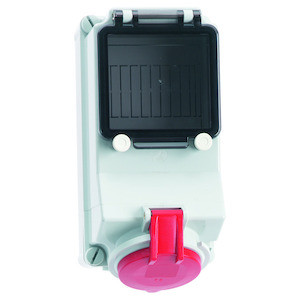 Bals - opbouw cee stopcontact 32A 3P+A 400V IP44, beveiligbaar - 1584