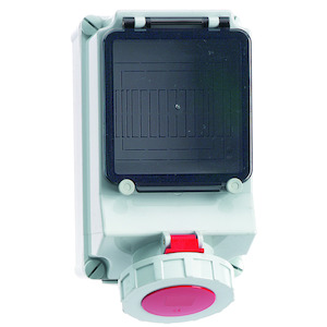 Bals - opbouw cee stopcontact 32A 3P+A 400V IP67, beveiligbaar - 1598