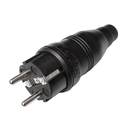 ERSO - Volrubberen stekker 16A 2P+BA 230V IP44 randaarding - 2218