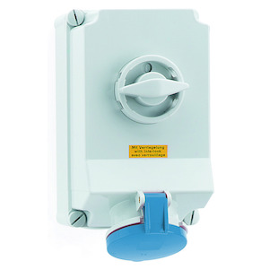 Bals - opbouw cee stopcontact 63A 3P+A 230V IP44,+ schakelaar + ver - 16933