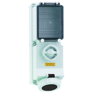 Bals - opbouw cee stopcontact 63A 3P+A 500V IP67,+schakelaar+vergre - 17540