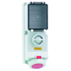 Bals - opbouw cee stopcontact 63A 3P+N+A 400V,+schakelaar+vergrende - 17541