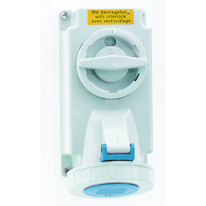 Bals - Opbouw cee stopcontact 16A 2P+A 230V IP67 met schakelaar en - 160048