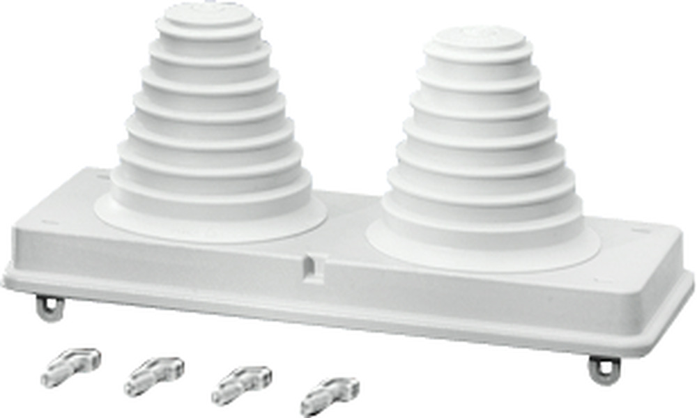 Hensel - MI aanbouwflens dia 2 x 30 72mm - MIFP72