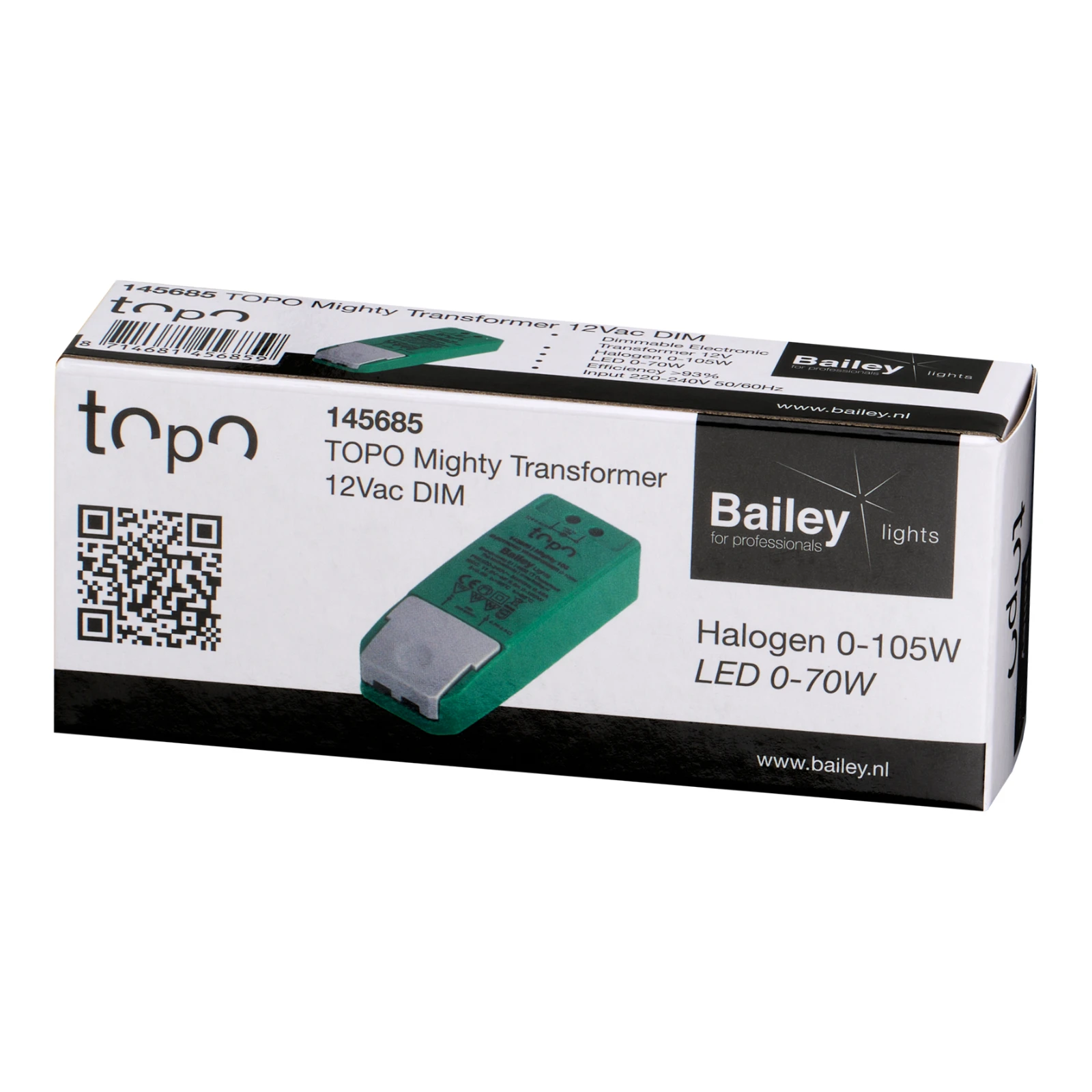 BAILEY - TOPO Mighty Transformator 12V AC 0 105W / LED 0 70W DIM - 4-16140